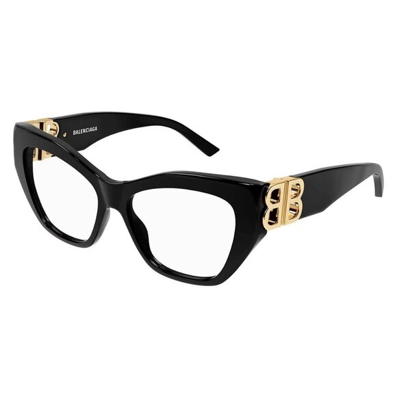New Authentic  BALENCIAGA Everyday Black Square BB0312O 001 Glasses Women - Picture 1 of 5